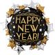 Satin Vintage New Year's Eve Foil Balloon Bouquet, 5pc